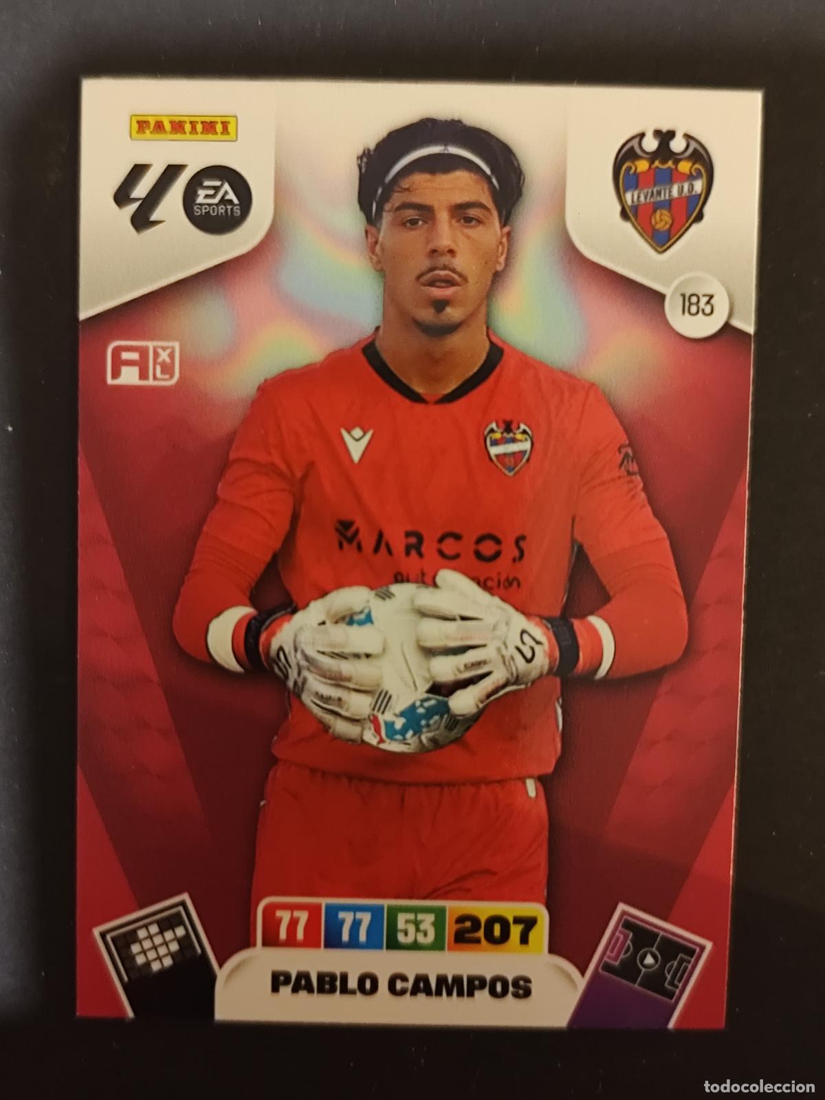 Figurine di Calcio: 183 PABLO CAMPOS LEVANTE ADRENALYN 2025 2026 25 26