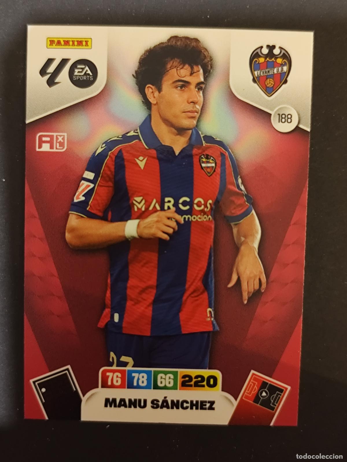 Fu&szlig;ball-Sticker: 188 MANU S&Aacute;NCHEZ LEVANTE ADRENALYN 2025 2026 25 26