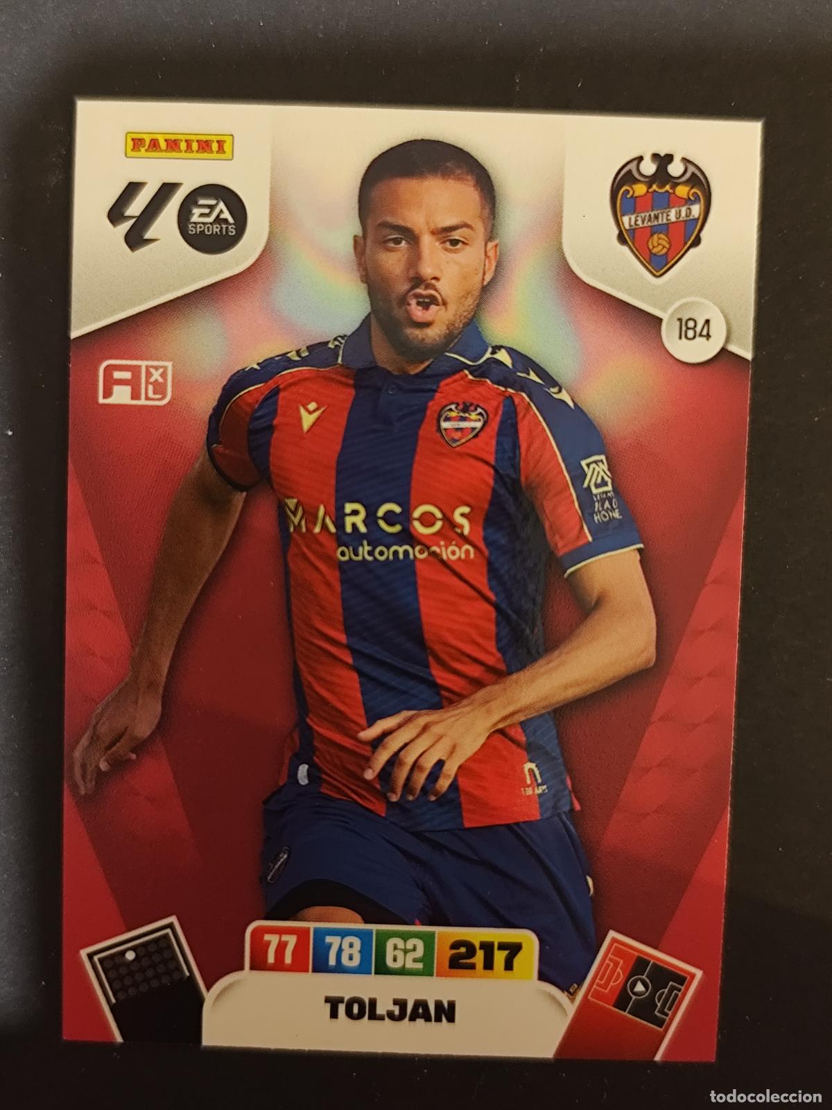 Cartes &agrave; collectionner de Football: 184 TOLJAN LEVANTE ADRENALYN 2025 2026 25 26