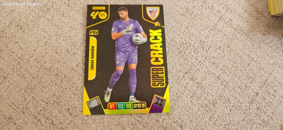 Football Stickers: super crack unai simon 442 athletic de bilbao adrenalyn XL 2025 2026 25 26 trading card
