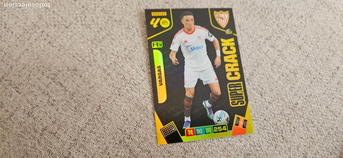 Football Stickers: super crack vargas 464 sevilla adrenalyn XL 2025 2026 25 26 trading card