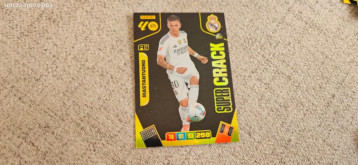 Cromos de f&uacute;tbol: super crack real madrid 460 mastantuono adrenalyn XL 2025 2026 25 26 trading card