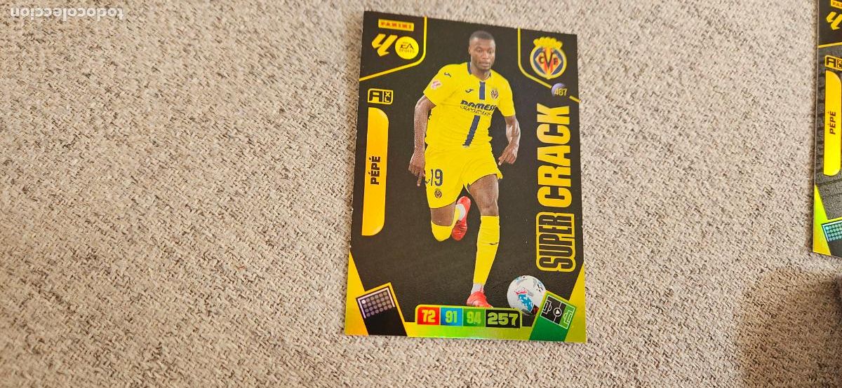 Football Stickers: super 467 pepe villarreal adrenalyn XL 2025 2026 25 26 trading card