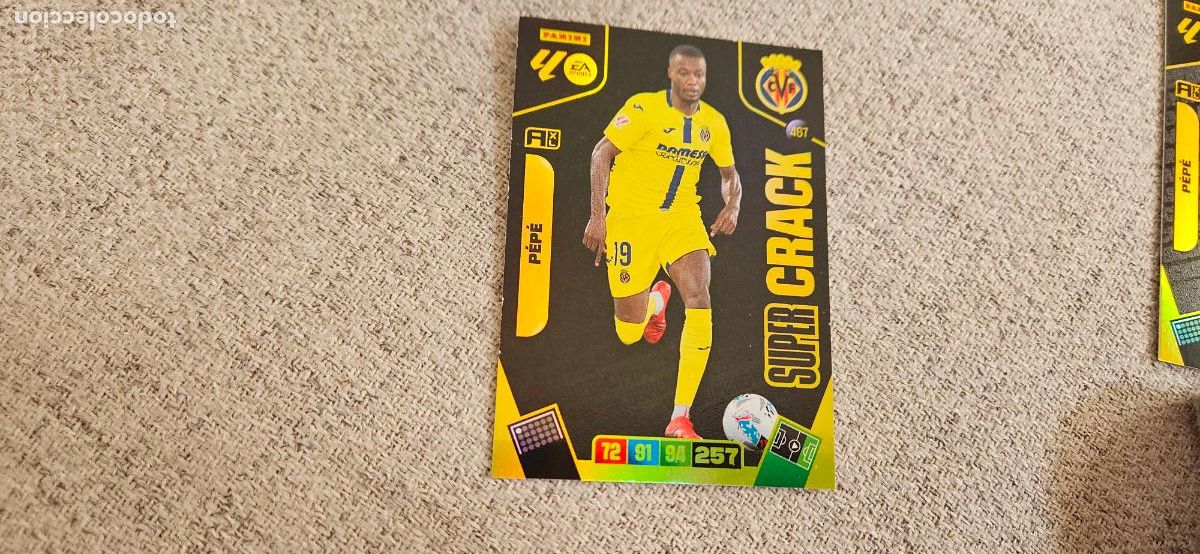 Football Stickers: super 467 pepe villarreal adrenalyn XL 2025 2026 25 26 trading card