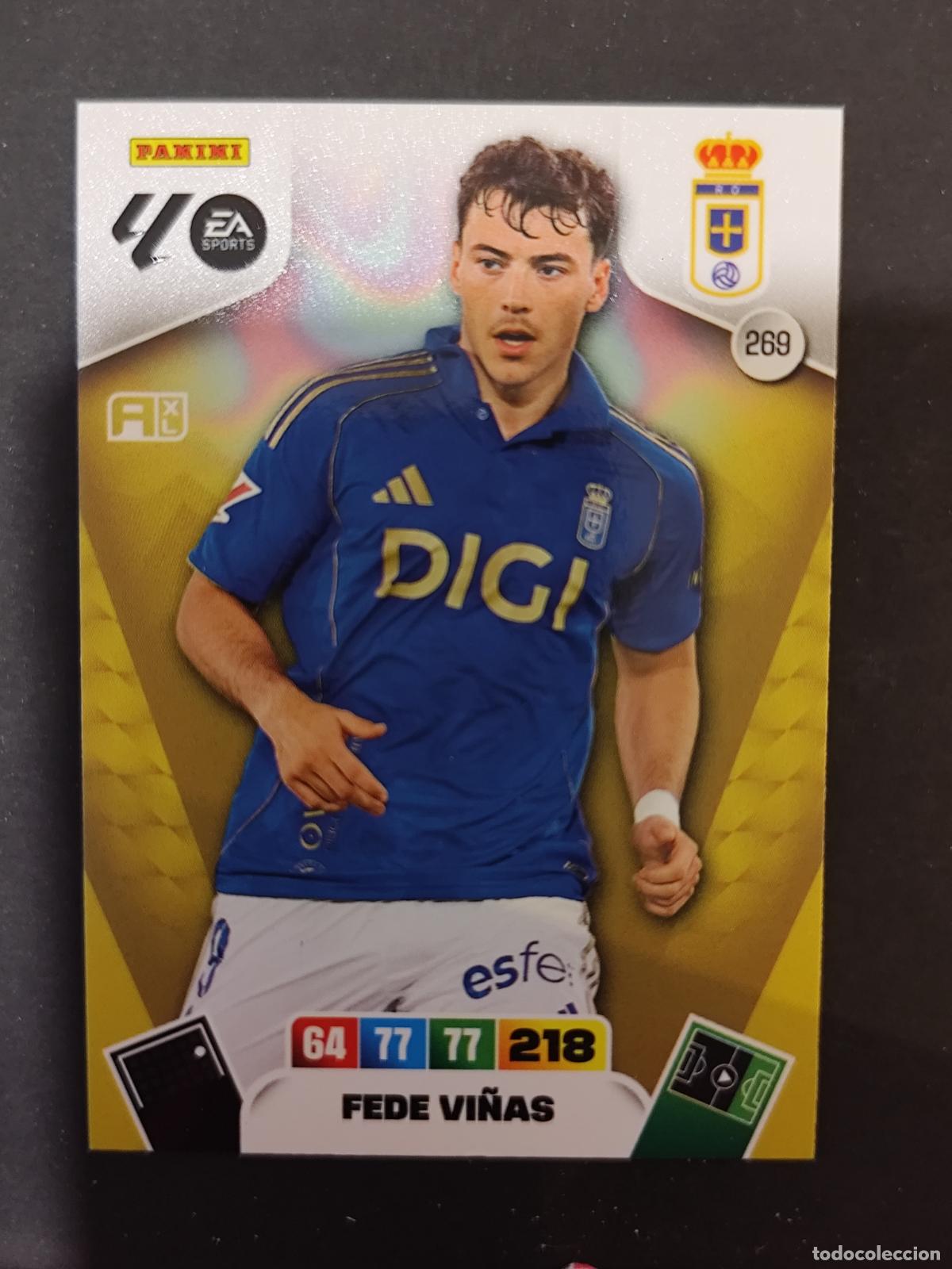 Fu&szlig;ball-Sticker: 269 FEDE VI&Ntilde;AS OVIEDO ADRENALYN 2025 2026 25 26