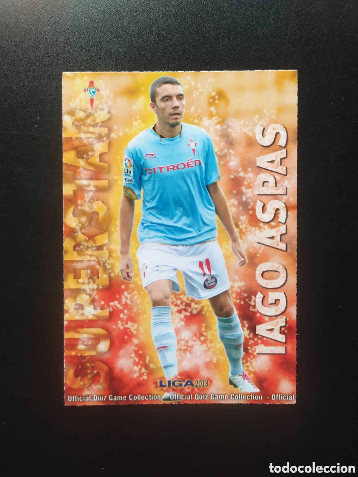 Cromos de F&uacute;tbol: Mundicromo fichas Liga 2012 2013 12 13 Iago Aspas superstar mate n&deg; 512 Celta Vigo