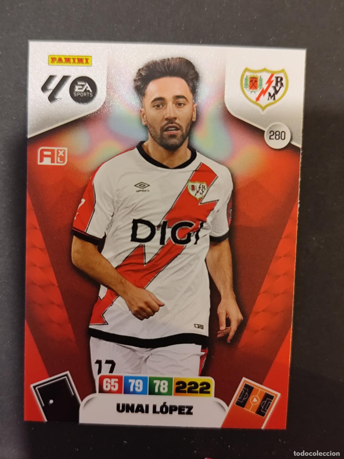 Cromos de Futebol: 280 UNAI L&Oacute;PEZ RAYO VALLECANO ADRENALYN 2025 2026 25 26