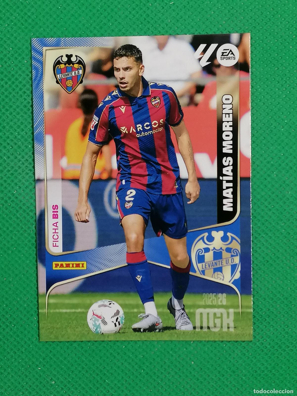 Fu&szlig;ball-Sticker: 203 BIS 203BIS MATIAS MORENO LEVANTE LAST CARDS ⚽ MEGACRACKS LIGA 2025 2026 25 26 ⚽