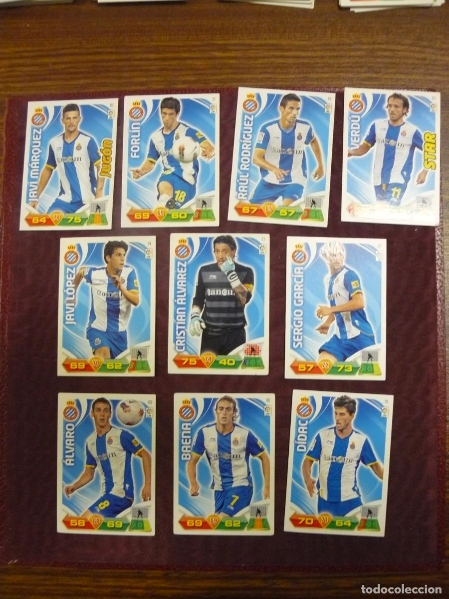 Cromos de f&uacute;tbol: Las Fichas de la Liga 2011-12 Lote de cromos del Espa&ntilde;ol