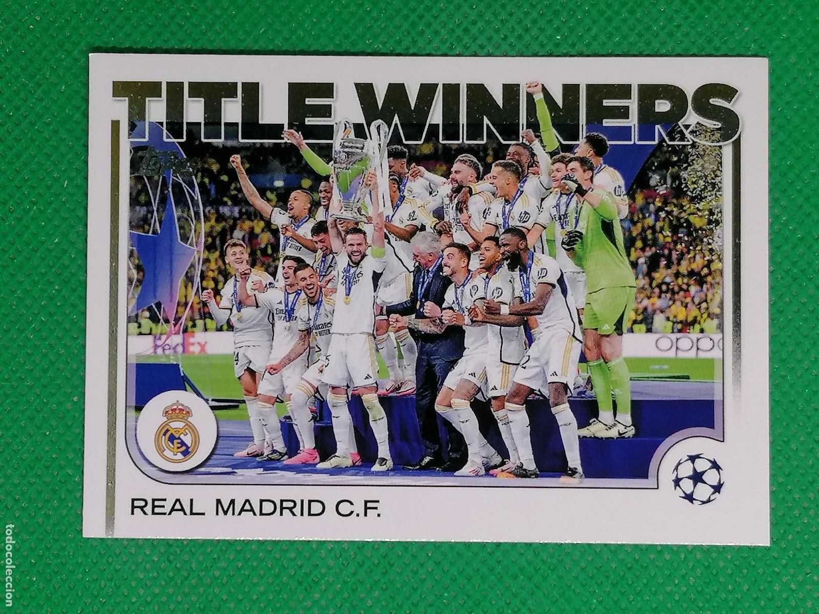 Figurine di Calcio: 15 TITLE WINNERS REAL MADRID ⚽ TOPPS UCC FLAGSHIP 24 25 2024 2025 ⚽
