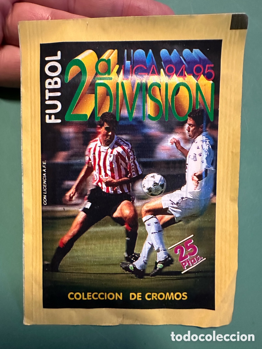 Cromos de f&uacute;tbol: SOBRE CROMOS FUTBOL SEGUNDA DIVISI&Oacute;N. LIGA 94 95. EDICIONES ESTE. SIN ABRIR.