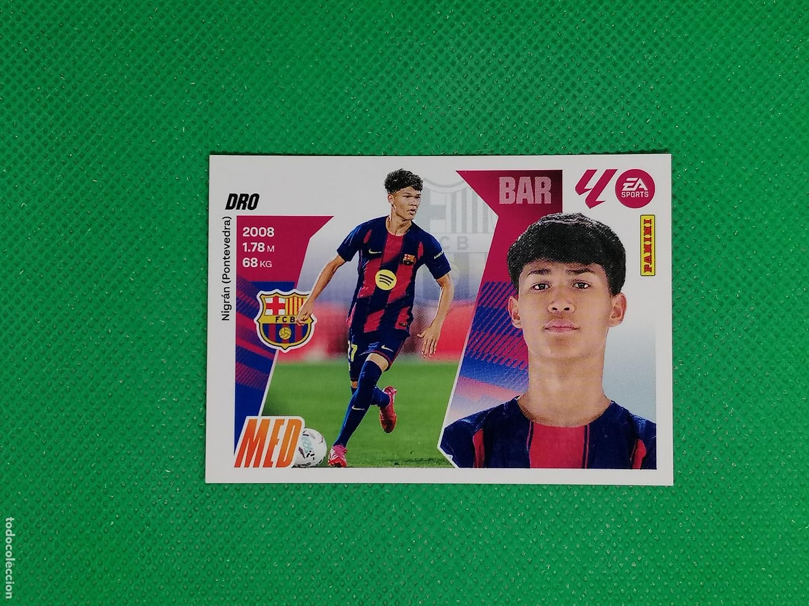 Cromos de f&uacute;tbol: 13 BIS 13BIS DRO BARCELONA ROOKIE ⚽ PANINI LIGA ESTE 25 26 2025 2026 ⚽