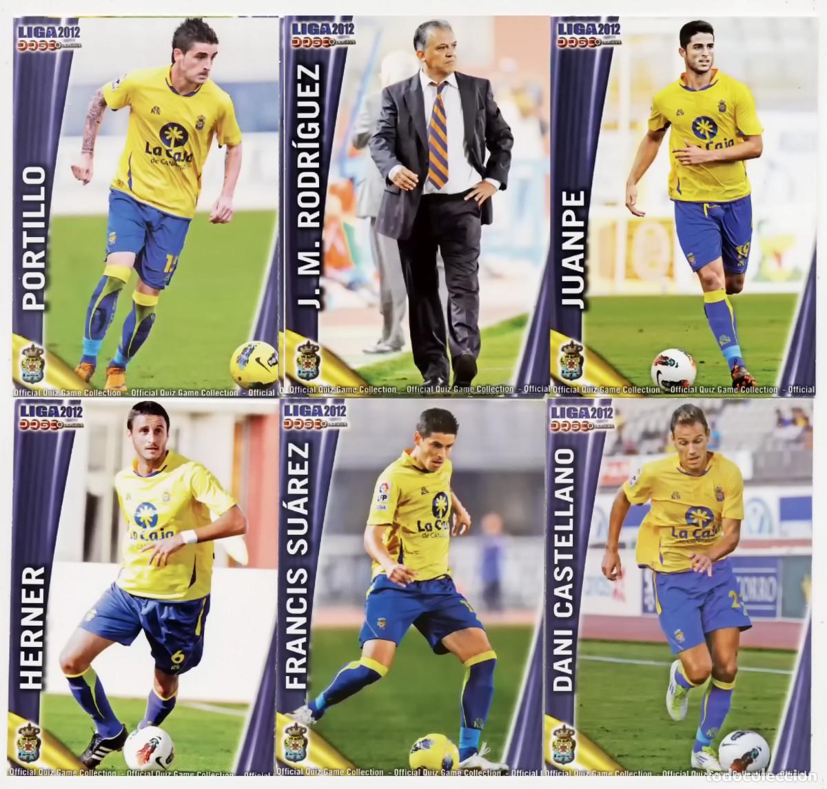 Fu&szlig;ball-Sticker: MUNDICROMO LAS PALMAS DAVID GARCIA N&ordm; 1318 UH FICHAJE LIGA QUIZ GAME PLATINUM 2011 2012 11 12