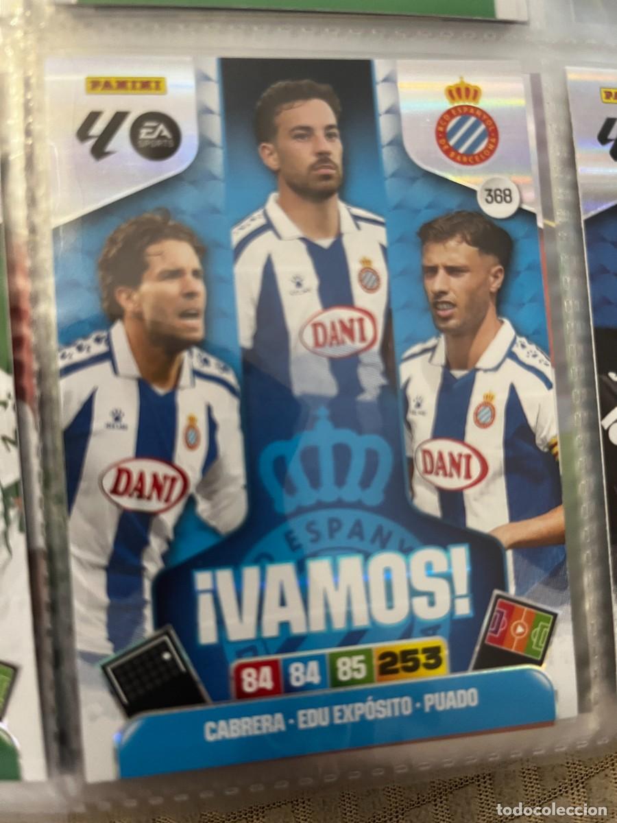 Figurine di Calcio: ADRENALYN XL 2025 2026 25 26 PANINI N&ordm; 368 ESPA&Ntilde;OL ESPANYOL CABRERA EDU EXPOSITO PUADO &iexcl;VAMOS!
