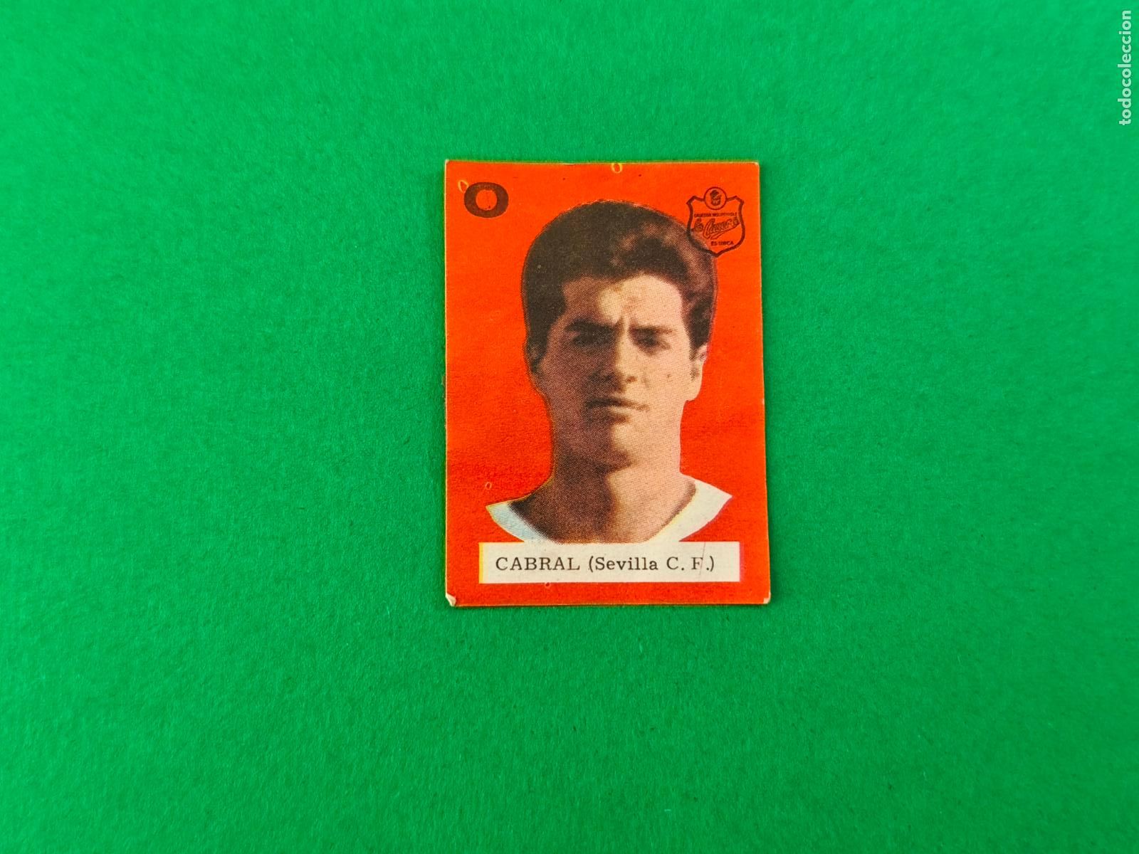 Fu&szlig;ball-Sticker: CROMO FUTBOL CABRAL SEVILLA F.C. DESPEGADO ALBUM CONCURSO 1964-1965/64-65 DE LA CASERA