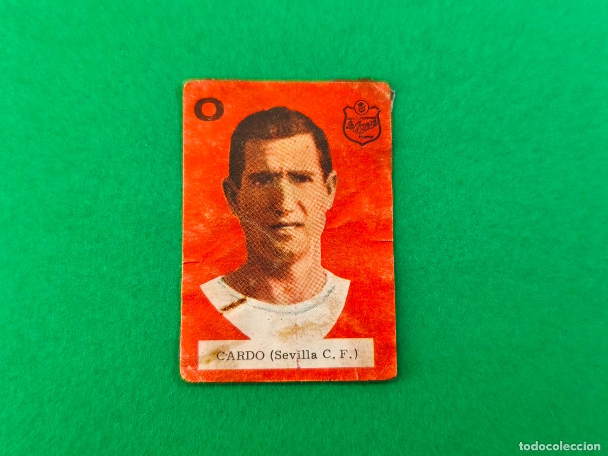 Fu&szlig;ball-Sticker: CROMO FUTBOL CARDO SEVILLA F.C. DESPEGADO ALBUM CONCURSO 1964-1965/64-65 DE LA CASERA