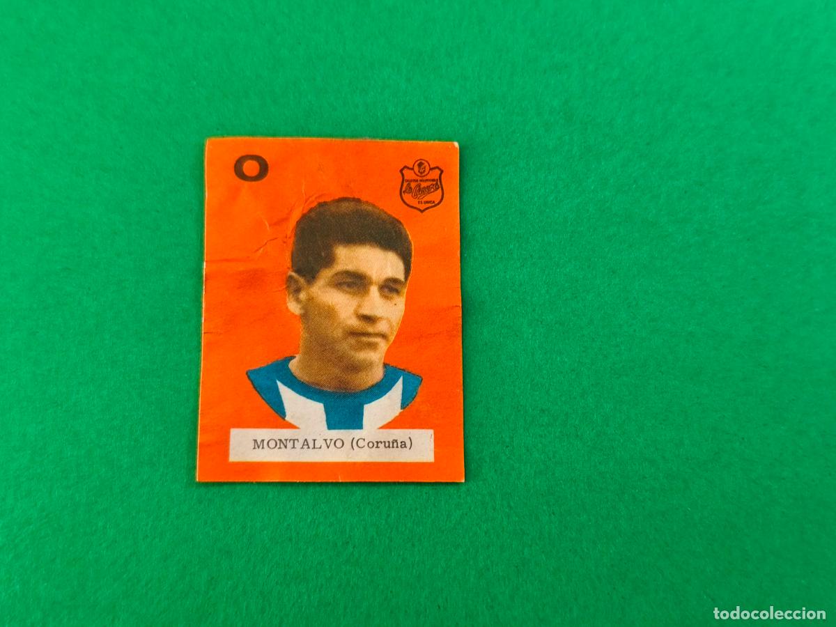 Cromos de F&uacute;tbol: CROMO FUTBOL MONTALVO DEPORTIVO LA CORU&Ntilde;A DESPEGADO ALBUM CONCURSO 1964-1965/64-65 DE LA CASERA