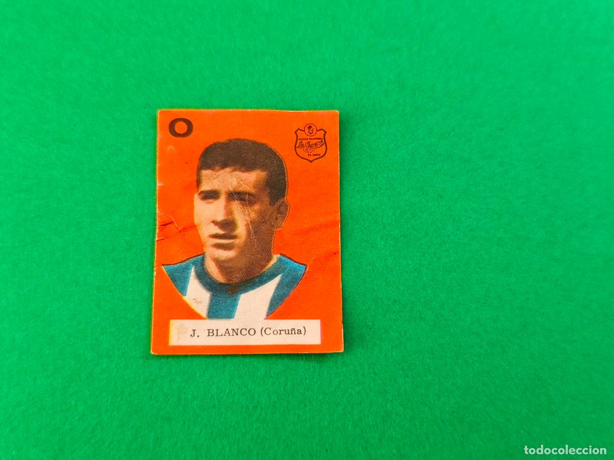 Figurine di Calcio: CROMO FUTBOL J. BLANCO DEPORTIVO LA CORU&Ntilde;A DESPEGADO ALBUM CONCURSO 1964-1965/64-65 DE LA CASERA