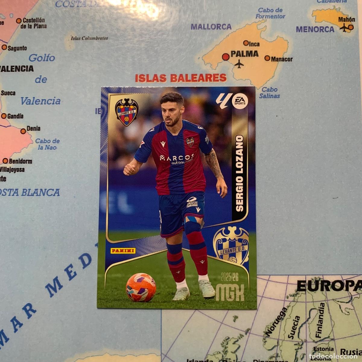 Cromos de F&uacute;tbol: Sergio Lozano n&uacute;mero 209 del Levante megacracks 25-26 2025-2026