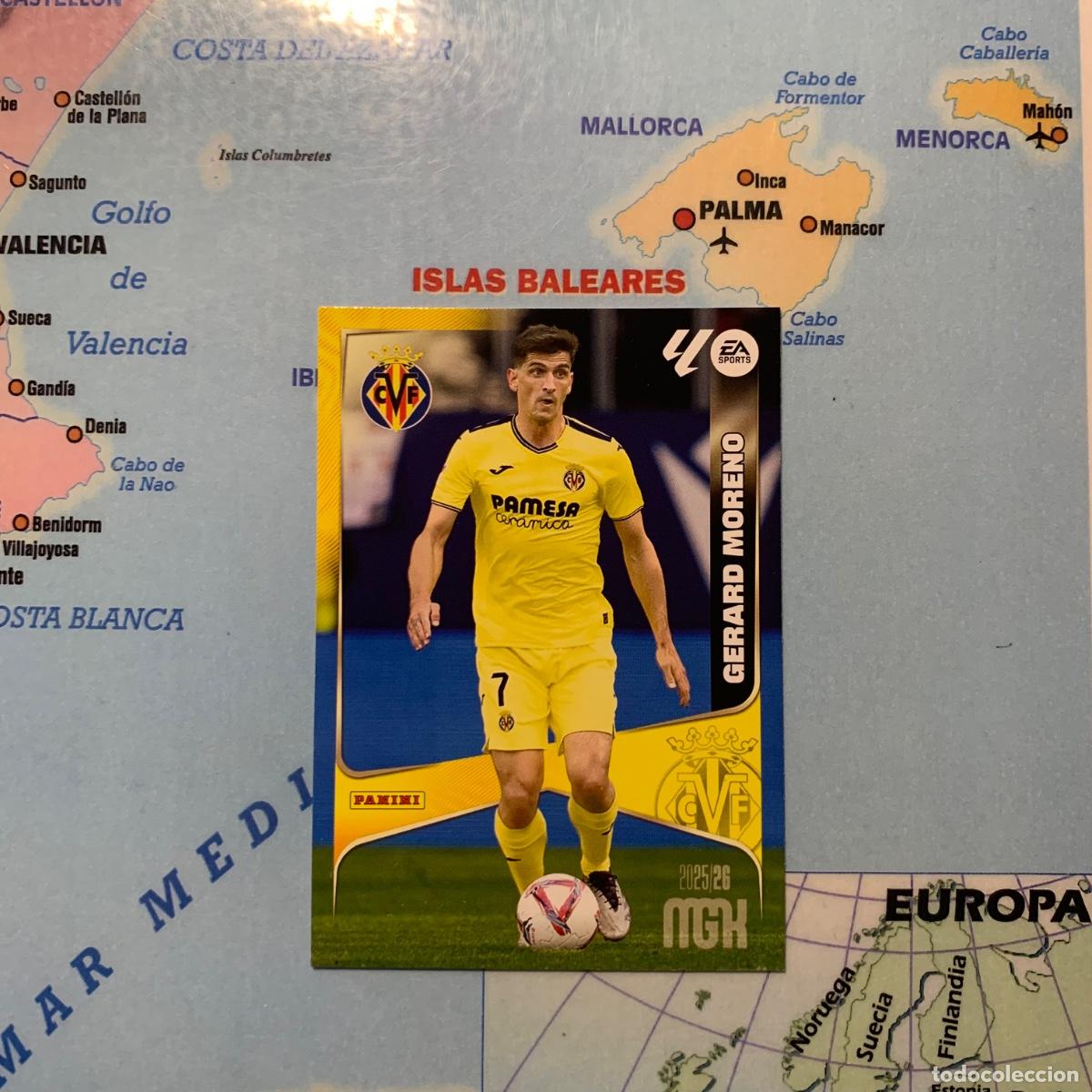 Cromos de Futebol: Gerard Moreno n&uacute;mero 378 del Villarreal megacracks 25-26 2025-2026