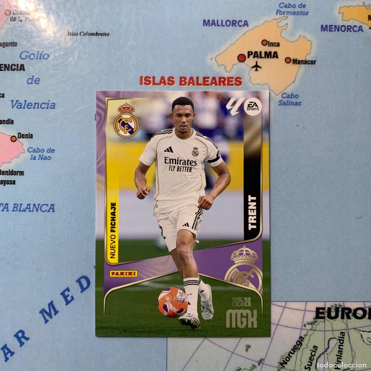 Cromos de f&uacute;tbol: Trent nuevo fichaje n&uacute;mero 452 del Real Madrid Megacracks 25-26 2025-2026