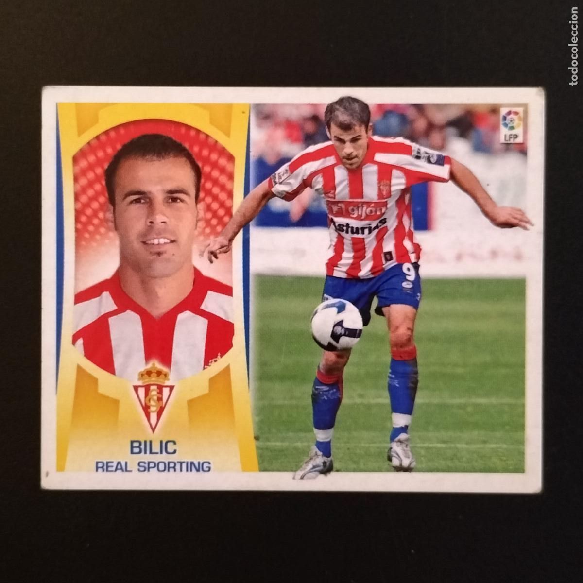 Cromos de F&uacute;tbol: DEFECTOS 16 BILIC SPORTING GIJON EDICIONES ESTE CROMOS LIGA FUTBOL 2009-2010 09-10 PANINI