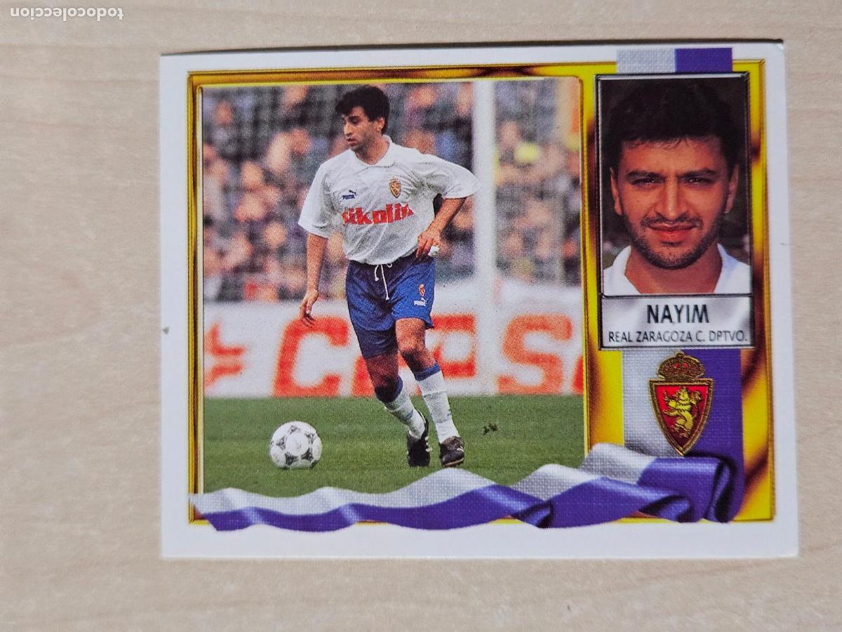 Cromos de F&uacute;tbol: CROMO NAYIM - ESTE 1995 96 - 95 96 - CROMO SIN PEGAR - REAL ZARAGOZA