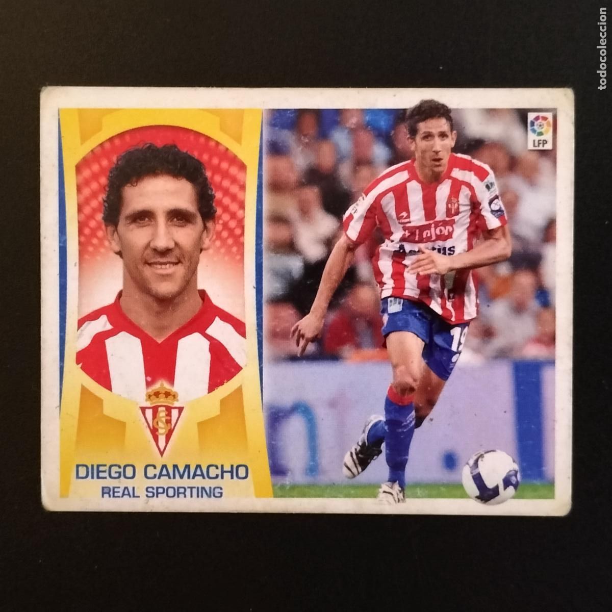Cromos de F&uacute;tbol: DEFECTOS 10 DIEGO CAMACHO SPORTING GIJON EDICIONES ESTE CROMOS LIGA FUTBOL 2009-2010 09-10 PANINI