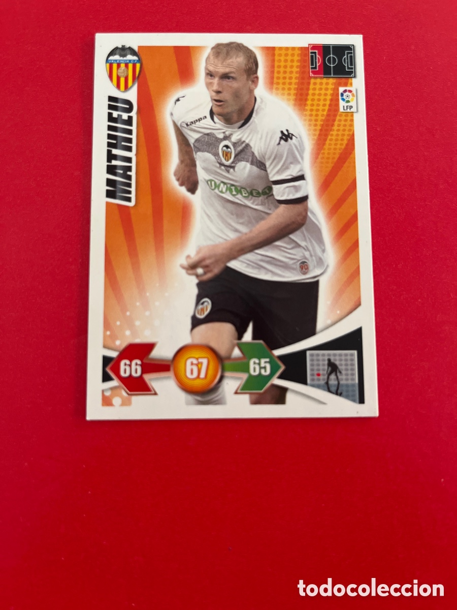 Cromos de Futebol: MATHIEU VALENCIA C.F. 278 ADRENALYN 2009 2010 PANINI XL 09 10 CROMOS CARTA FUTBOL