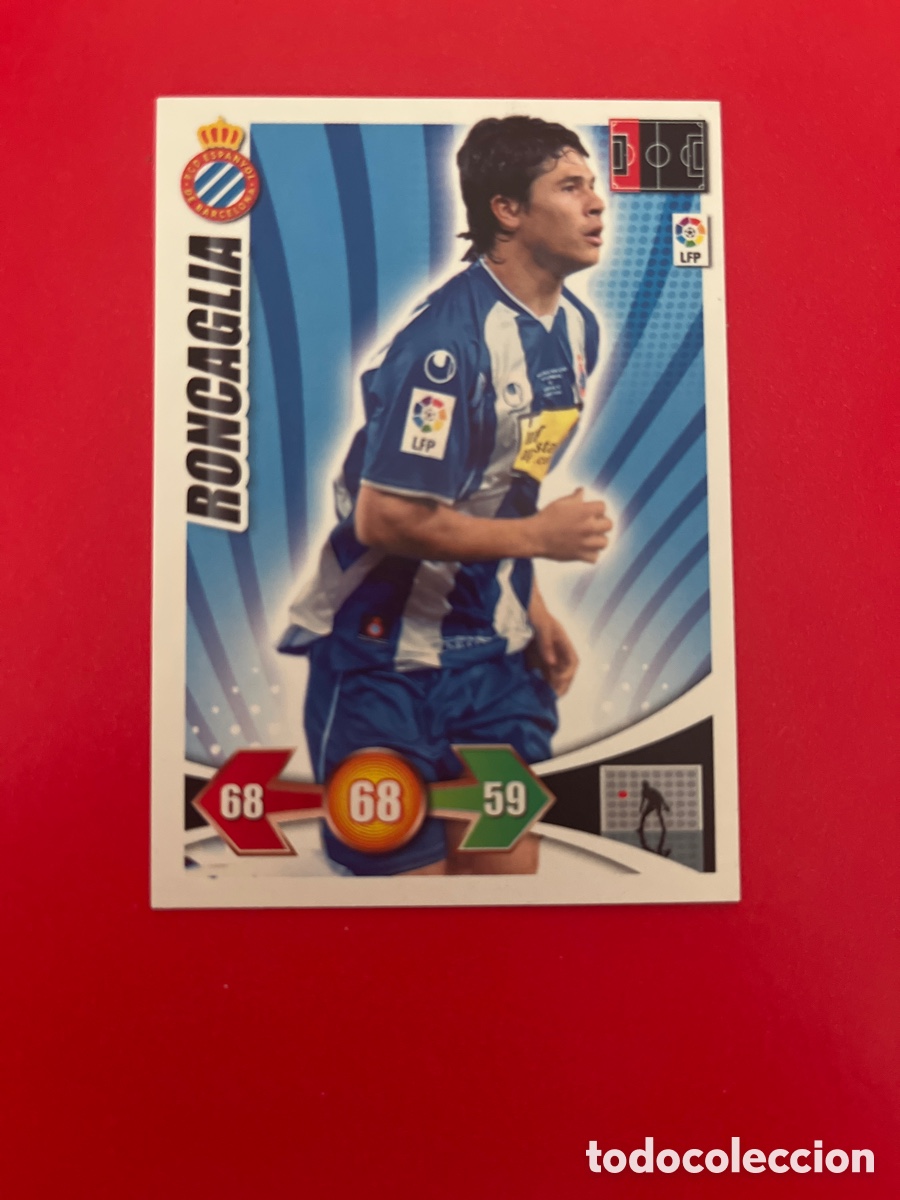 Cromos de F&uacute;tbol: RONCAGLIA R.C.D.ESPA&Ntilde;OL 95 ADRENALYN 2009 2010 PANINI XL 09 10 CARTA CROMO FUTBOL