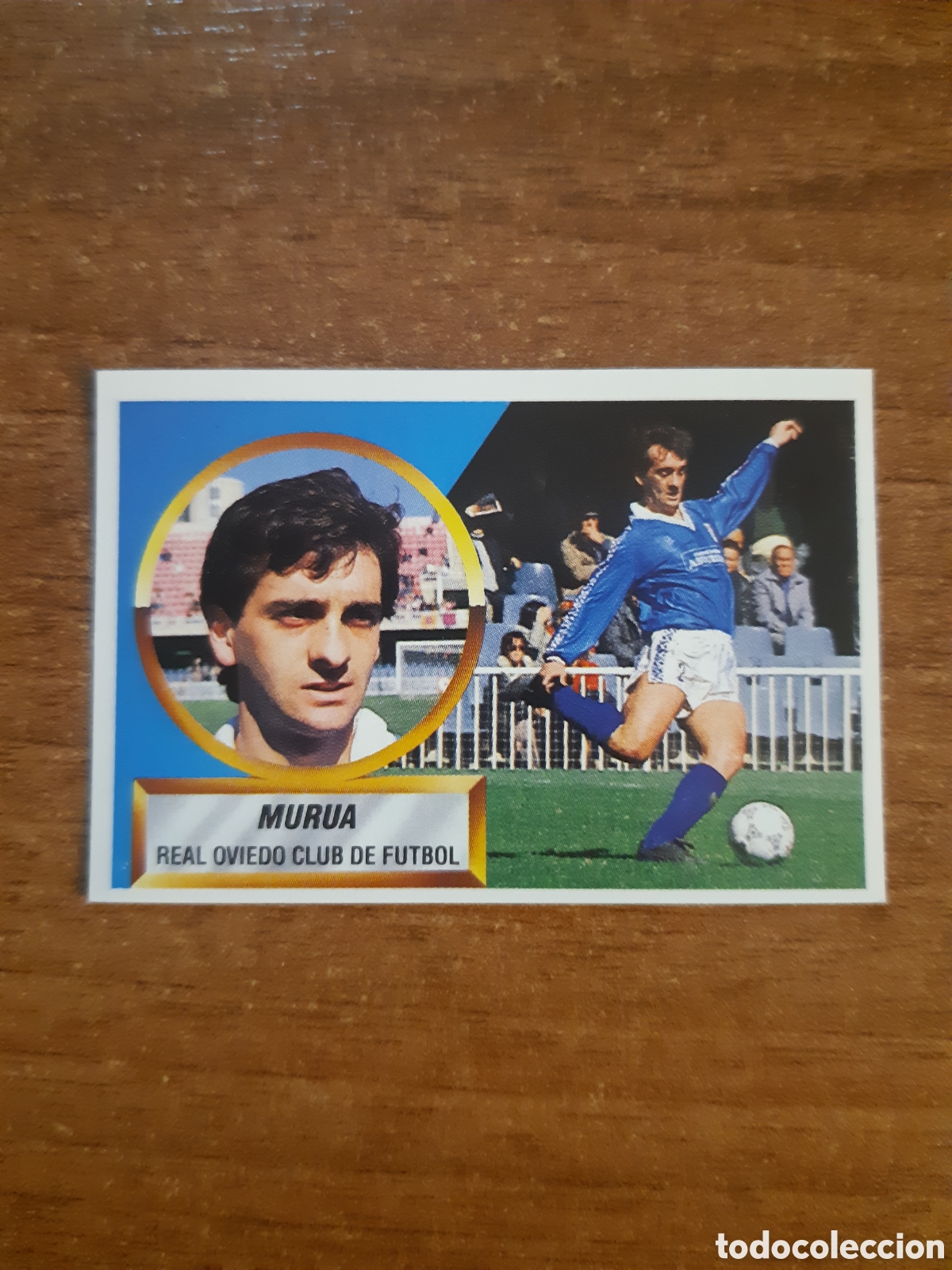 Fu&szlig;ball-Sticker: N&deg;7 Murua (Oviedo) liga 88-89 ESTE. Nunca pegado, sin pegar