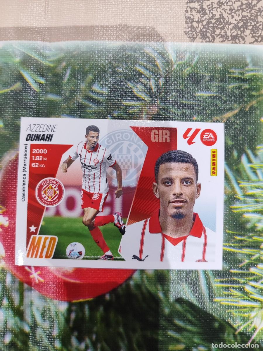 Figurine di Calcio: CROMO N&Uacute;MERO 14 BIS COLOCA OUNAHI GIRONA. LIGA ESTE 25/26. CUARTA EDICI&Oacute;N.