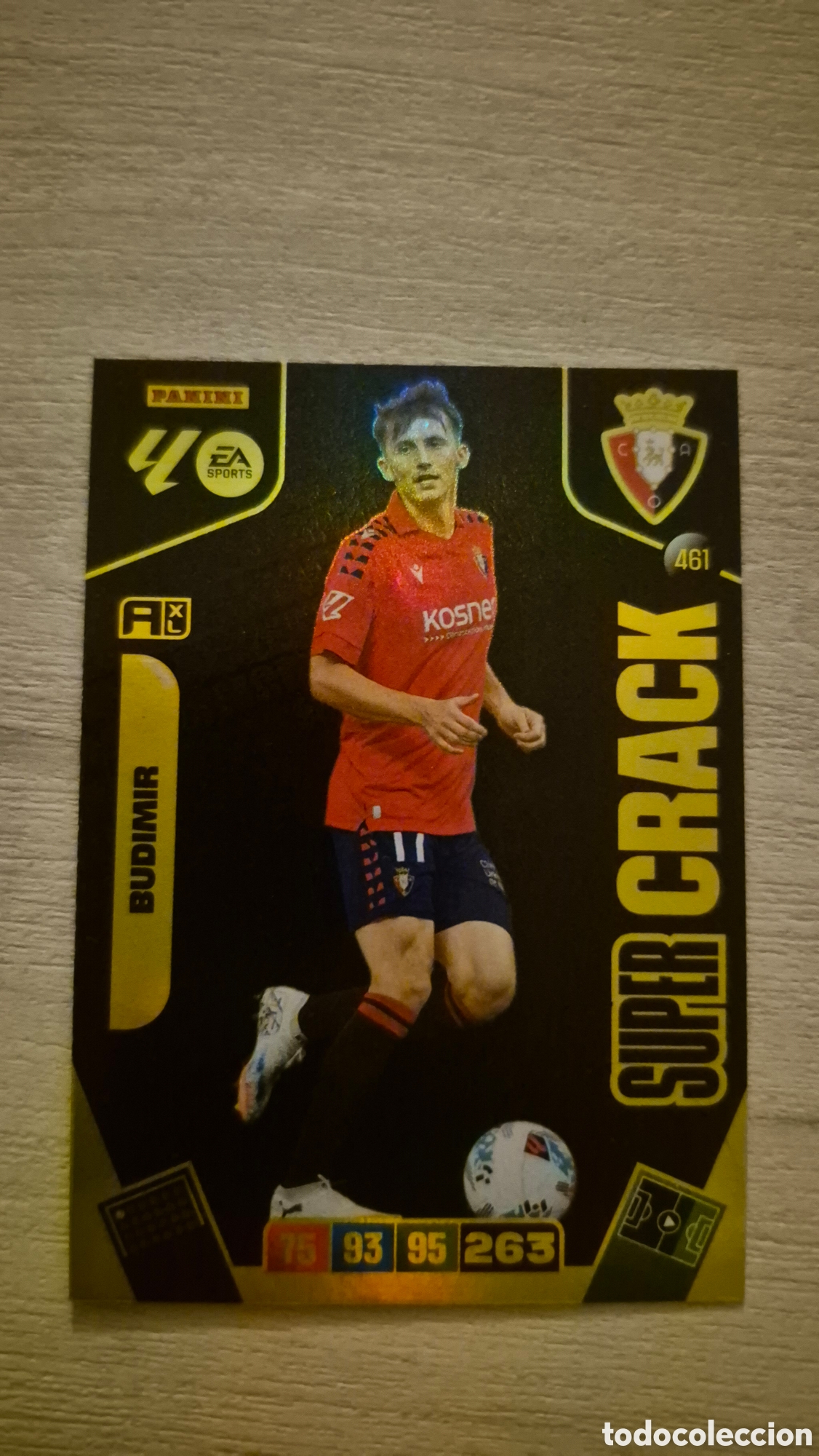 Cromos de F&uacute;tbol: N&deg;461 Supercrack Budimir Adrenalyn 25/26