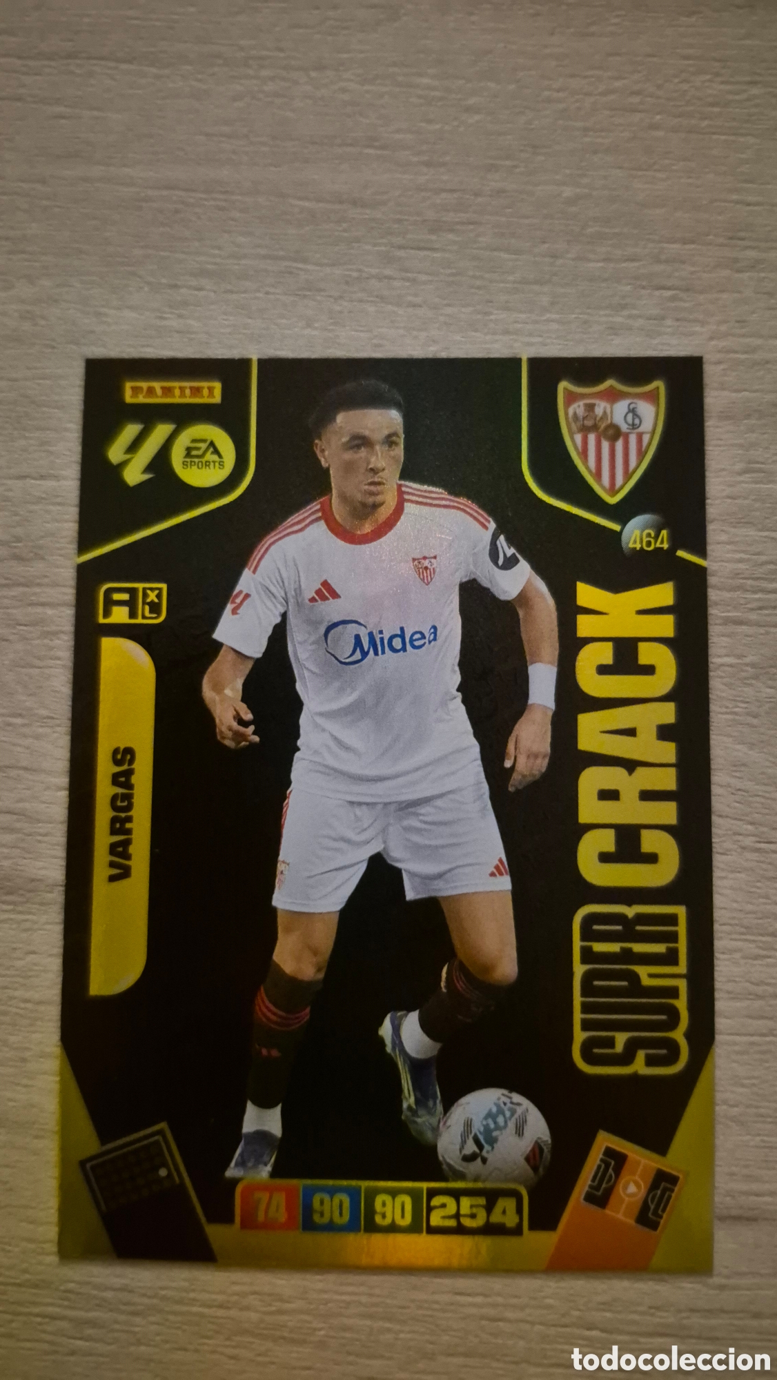 Cromos de F&uacute;tbol: N&deg;464 Supercrack Vargas Adrenalyn 25/26