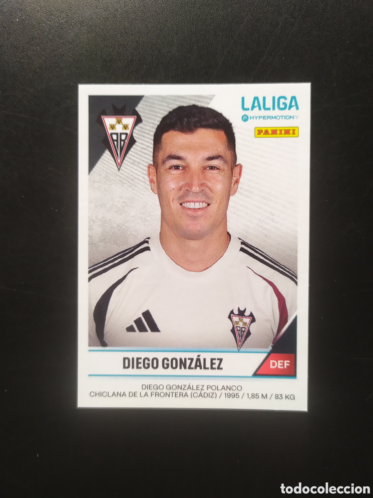 Cartes &agrave; collectionner de Football: Liga Hypermotion 2024 2025 24 25 panini Diego Gonz&aacute;lez n&deg; 9B 9 B Albacete