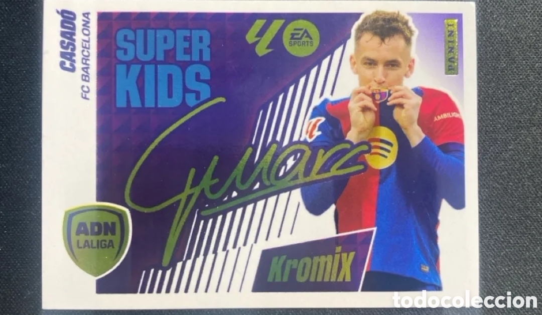 Football Stickers: Casado ADN Super Kids Kromix K5 Barcelona Liga Este 2025 2026 25 26