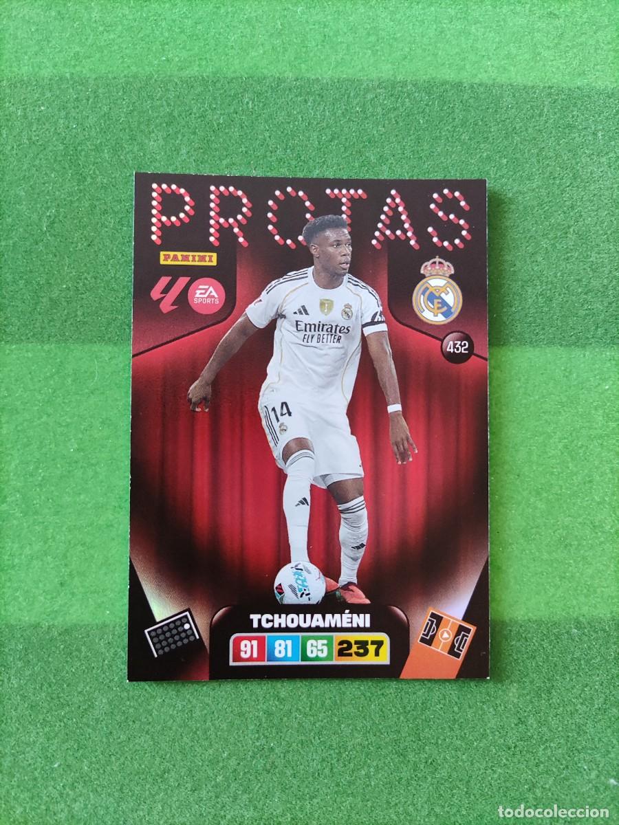 Figurine di Calcio: 432 Tchouameni Real Madrid Protas Adrenalyn 2025/26 25/26