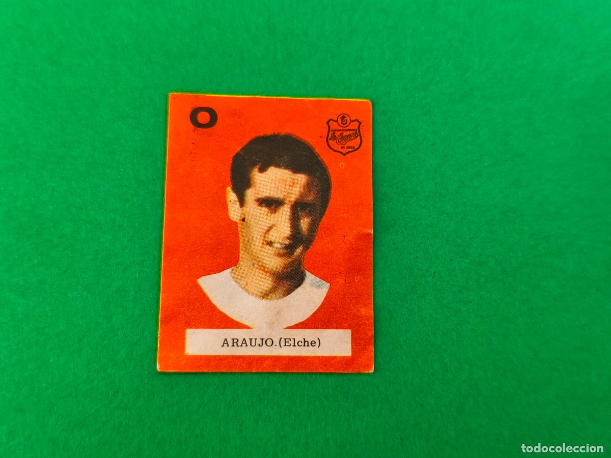 Fu&szlig;ball-Sticker: CROMO FUTBOL ARAUJO ELCHE C.F. DESPEGADO ALBUM CONCURSO 1964-1965/64-65 DE LA CASERA