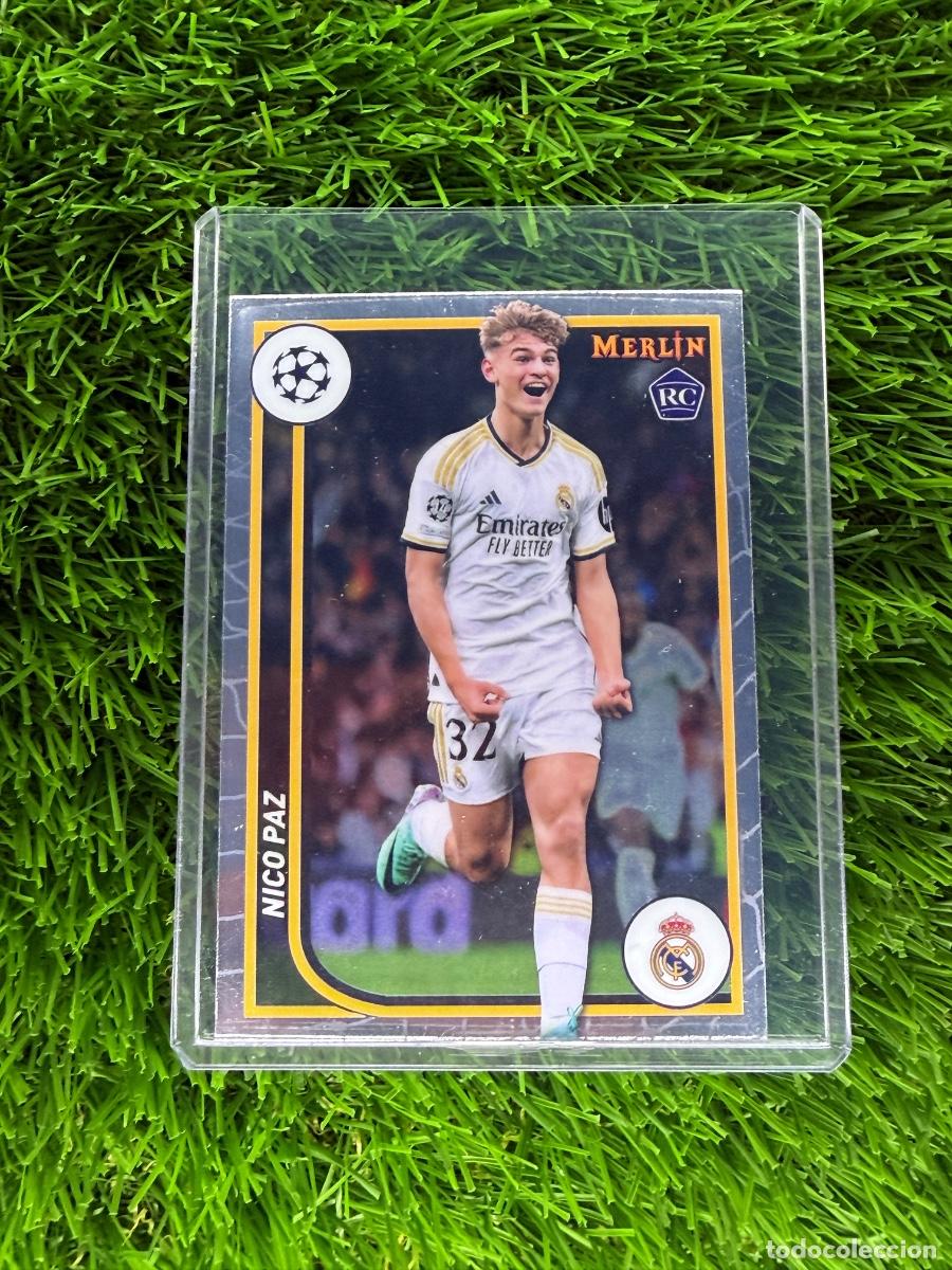 Figurine di Calcio: N&ordm; 117 Nico Paz Rookie Card Real Madrid CF Merlin Chrome 23 24