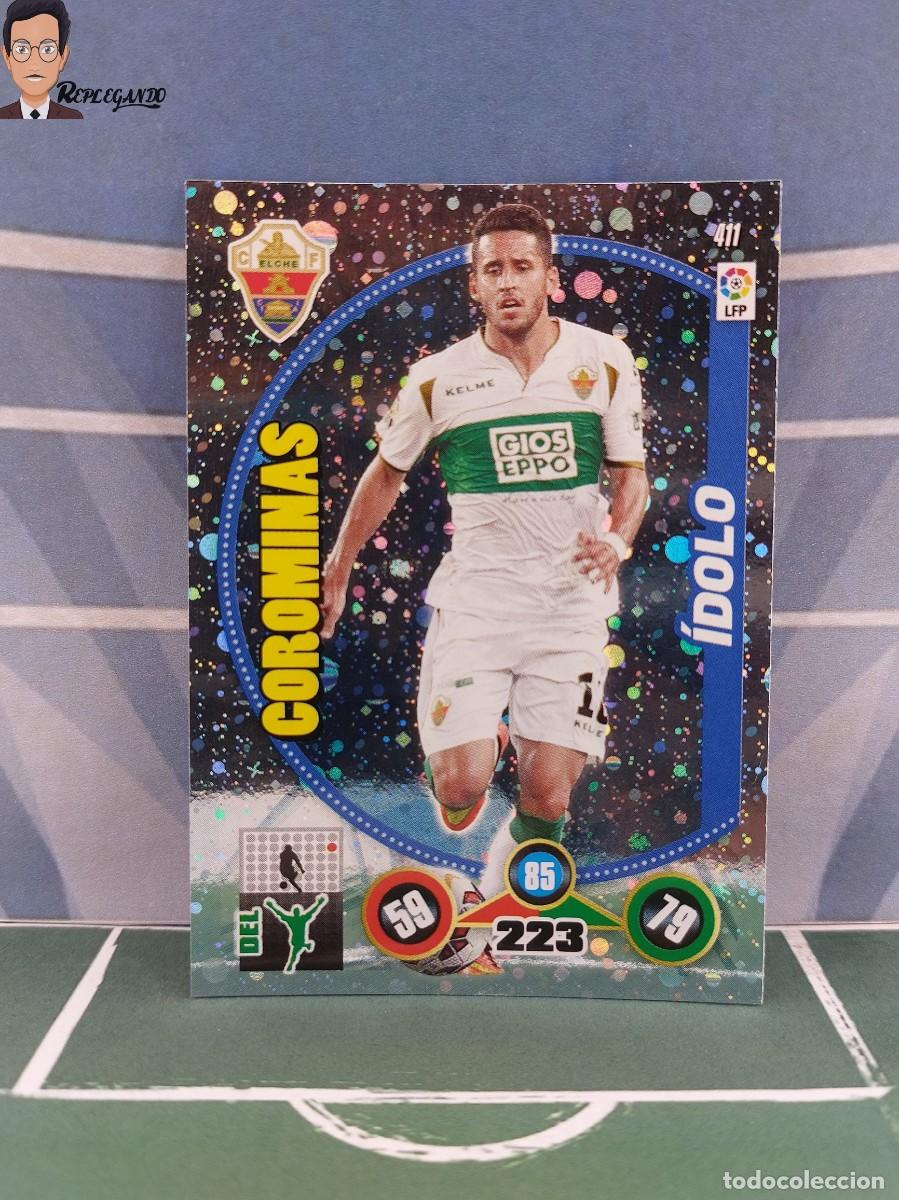 Figurine di Calcio: COROMINAS N&ordm; 411 / &Iacute;DOLO (ELCHE C.F.) ADRENALYN XL 2014 2015 PANINI CROMO LIGA 14 15 FICHA