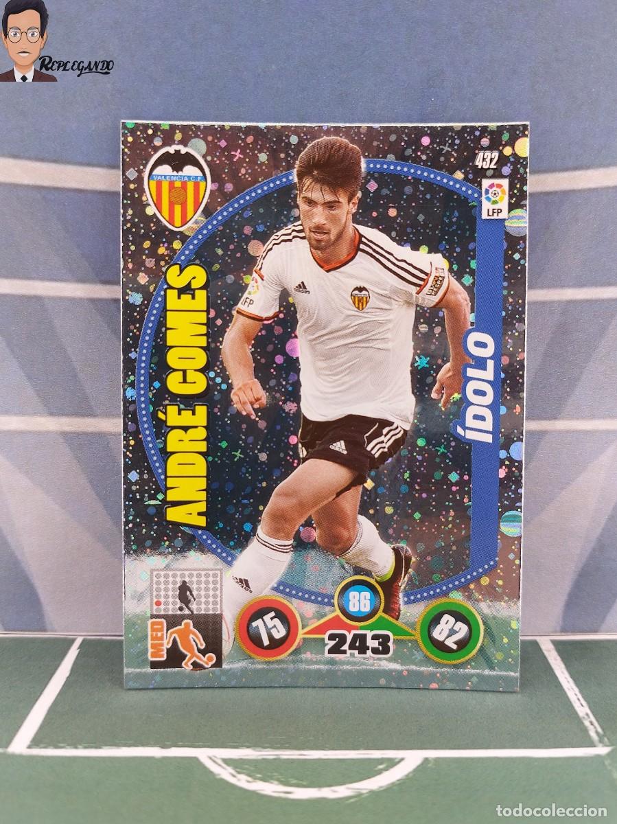 Fu&szlig;ball-Sticker: ANDR&Eacute; GOMES N&ordm; 432 / &Iacute;DOLO (VALENCIA) ADRENALYN XL 2014 2015 PANINI CROMO LIGA 14 15 FICHA CARD LFP
