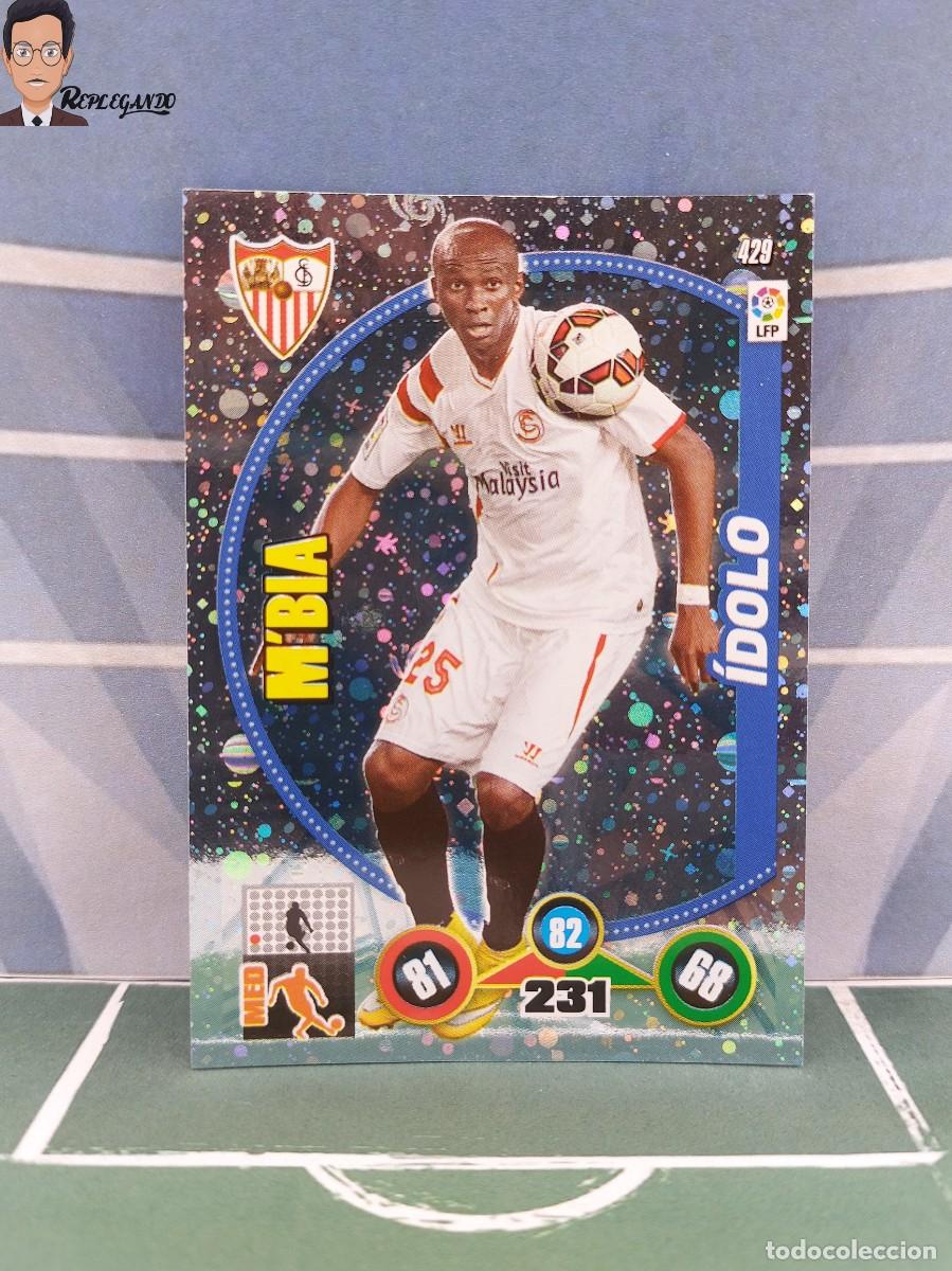 Fu&szlig;ball-Sticker: M'BIA N&ordm; 429 / &Iacute;DOLO (SEVILLA) ADRENALYN XL 2014 2015 PANINI CROMO LIGA 14 15 FICHA CARD TARJETA