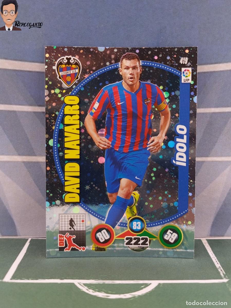 Cromos de Futebol: DAVID NAVARRO N&ordm; 419 / &Iacute;DOLO (LEVANTE) ADRENALYN XL 2014 2015 PANINI CROMO LIGA 14 15 FICHA CARD LFP