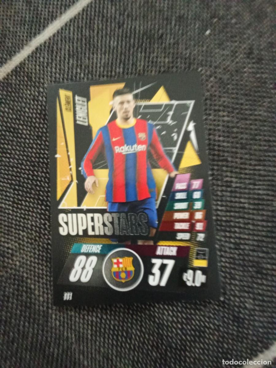 Fu&szlig;ball-Sticker: SS 1 lenglet Superstar FC Barcelona match attax champions league 2020-21