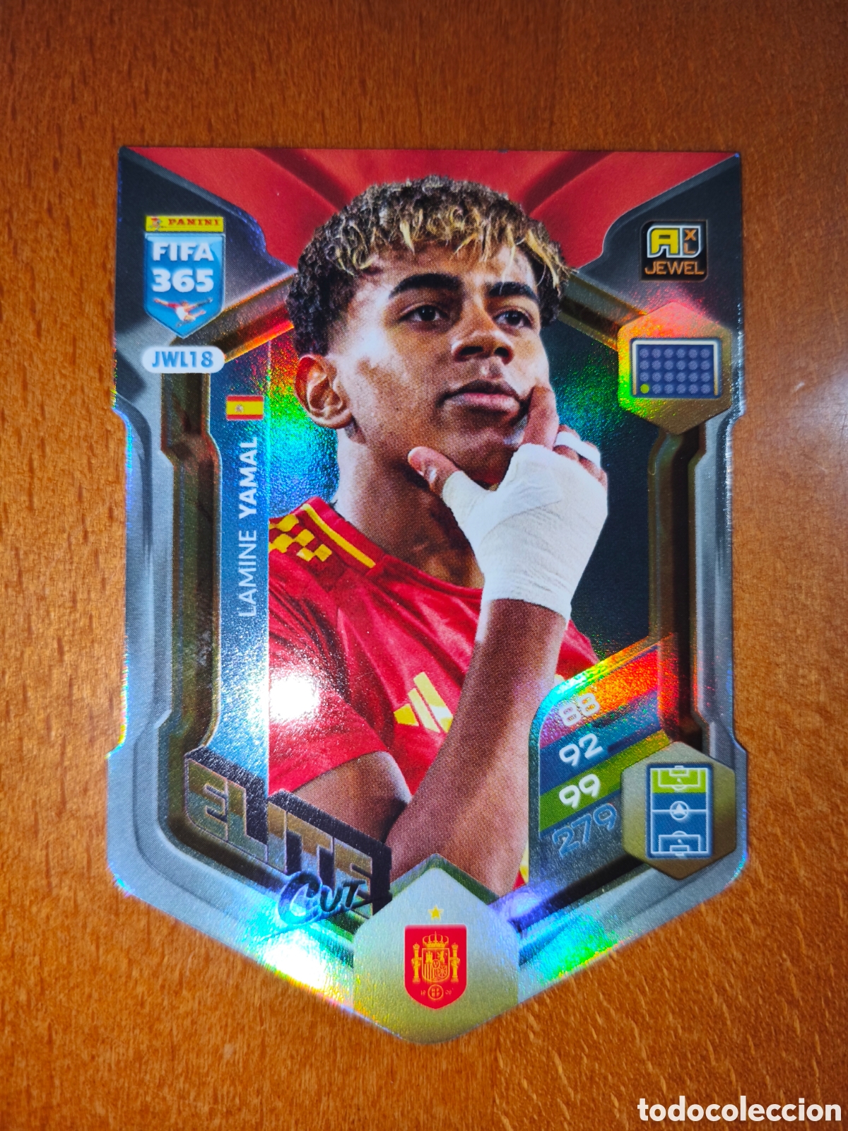 Cromos de F&uacute;tbol: Lamine Yamal n&deg;JWL18 Elite Cut Adrenalyn XL Fifa 365 Espa&ntilde;a 2026