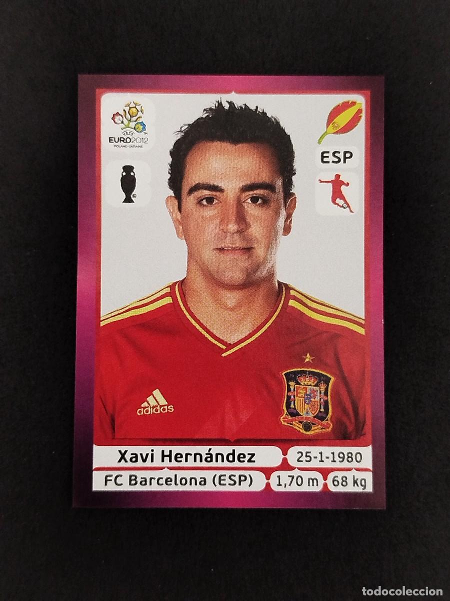Figurine di Calcio: 296. Xavi Hern&aacute;ndez (Espa&ntilde;a) - Panini UEFA Euro 2012 - Polonia / Ucrania