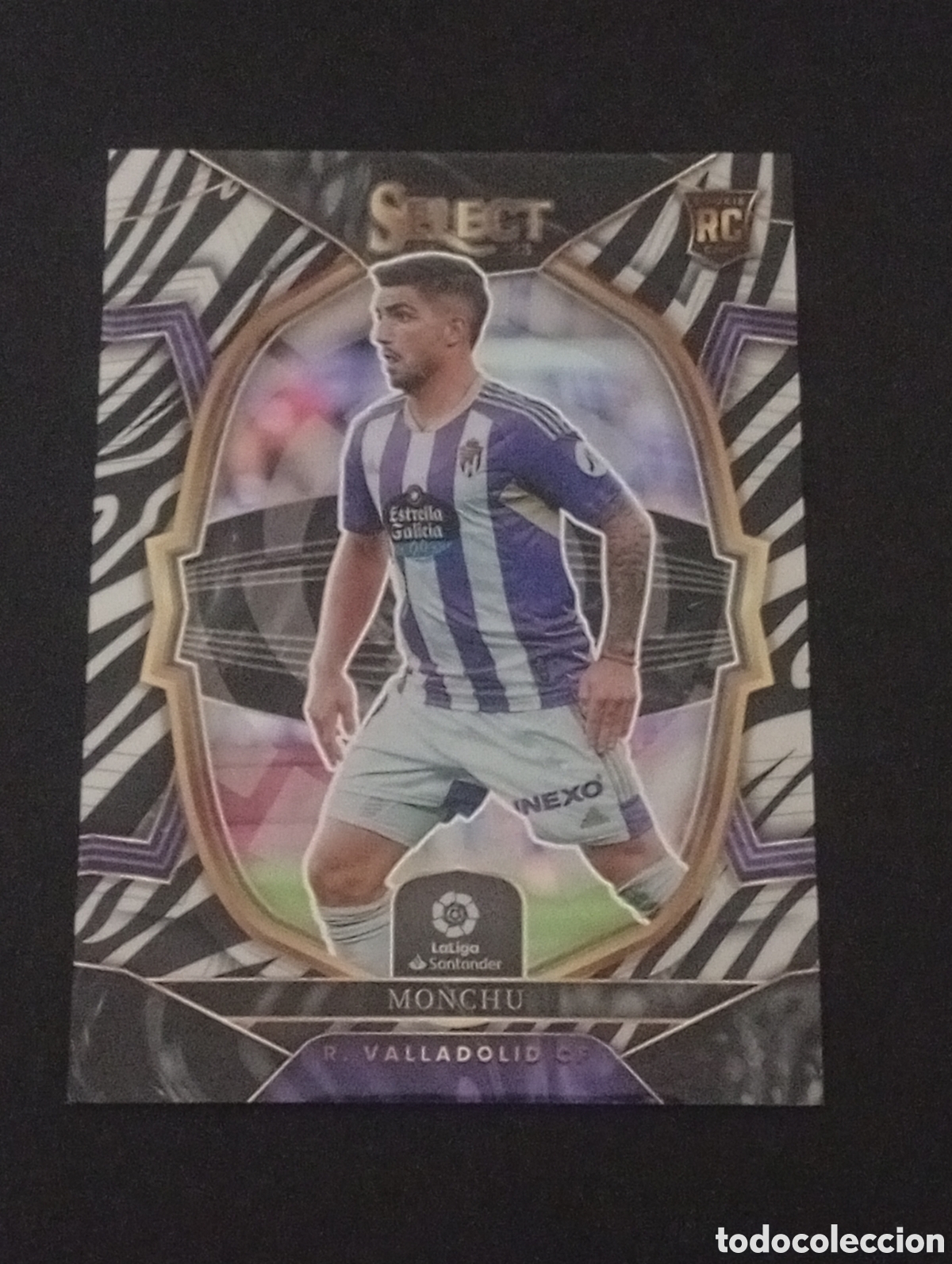 Cromos de f&uacute;tbol: 83 prizm zebra numerada 8/25 MONCHU Valladolid PANINI SELECT 2022 2023 22 23 TOPPS MEGACRACKS CEBRA