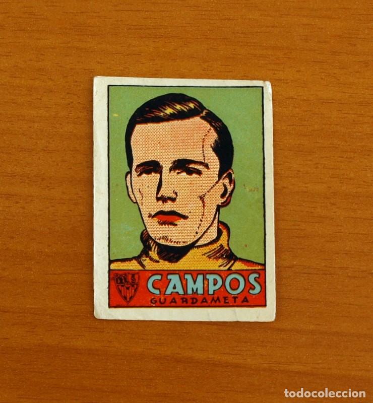 Football Stickers: Sevilla - Campos - Cromos Cultura - Editorial Bruguera 1941-1942, 41-42 - Nunca Pegado