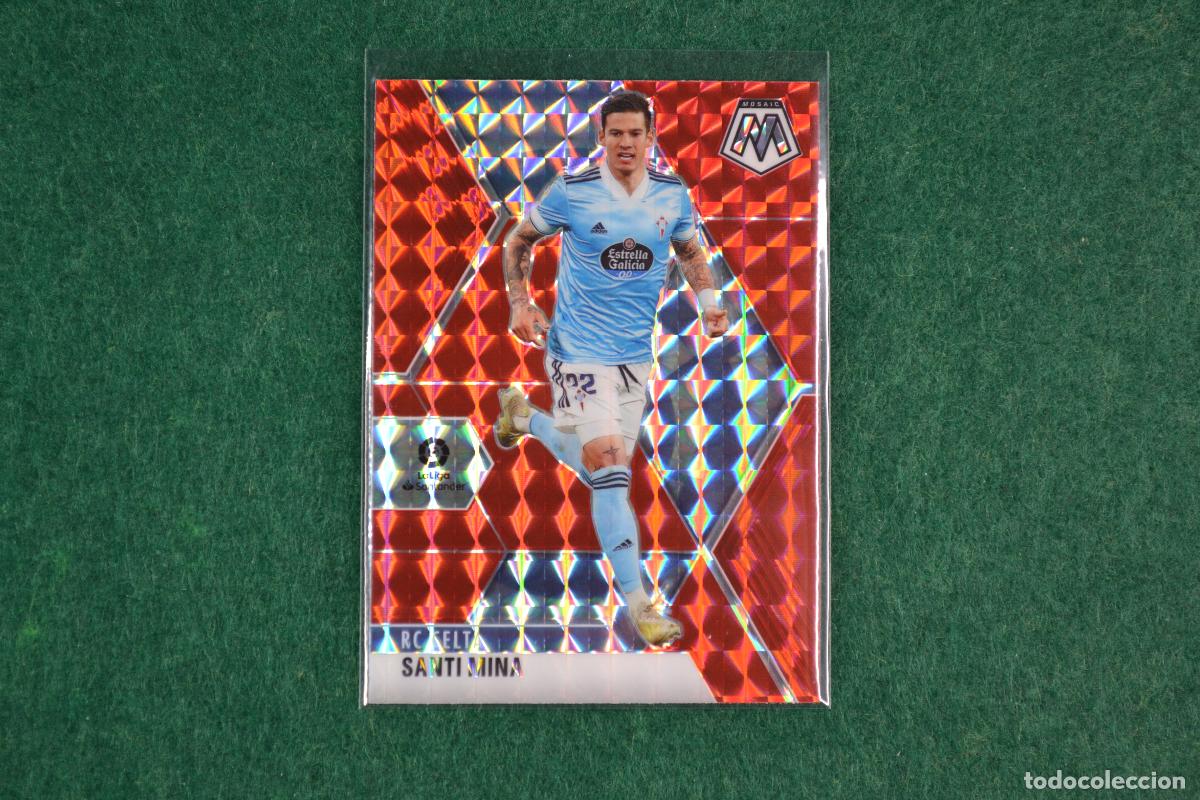 Cromos de F&uacute;tbol: PANINI MOSAIC LA LIGA 2020-21 - 77 SANTI MINA (CELTA DE VIGO) PARALELA RED PRIZM