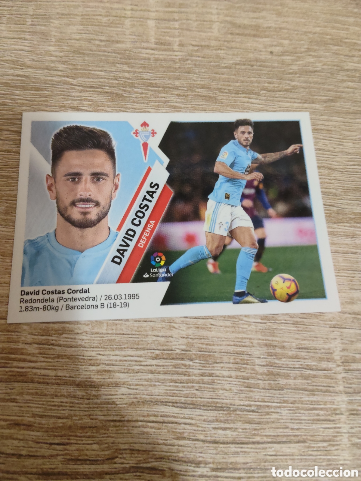 Cromos de F&uacute;tbol: David Costas Celta de Vigo liga 2019 2020 19 20 ediciones este